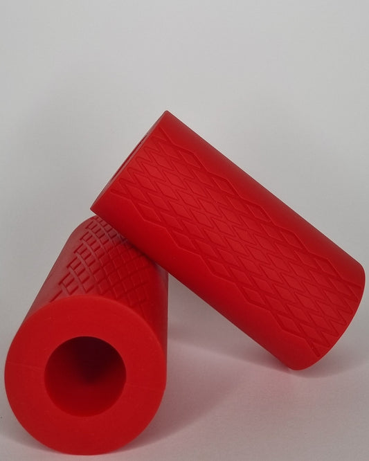 Thick grips boost grip strength and build big arms. (front, texture)