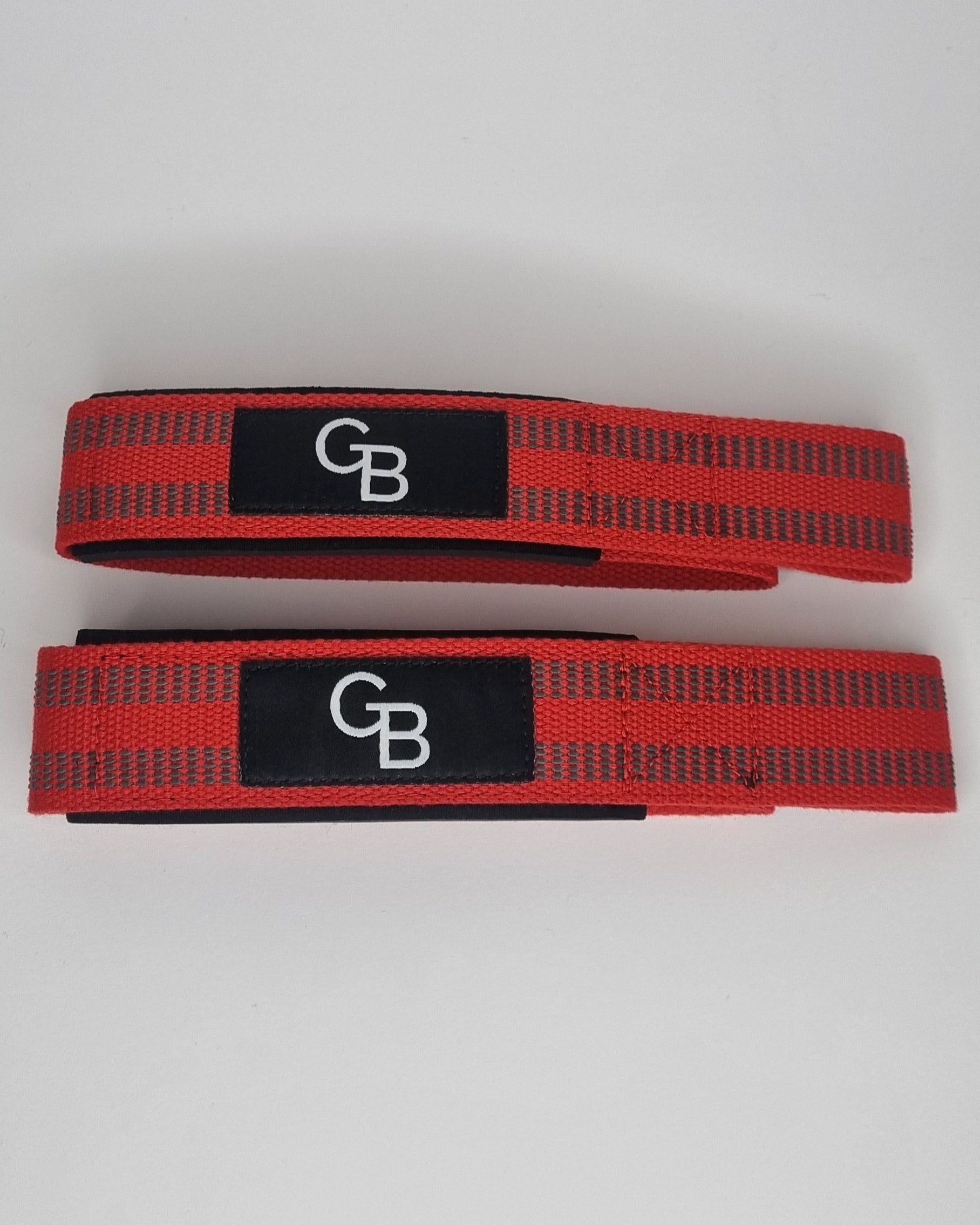 Weightlifting straps, grip fatigue, pulling movements. (front both) 